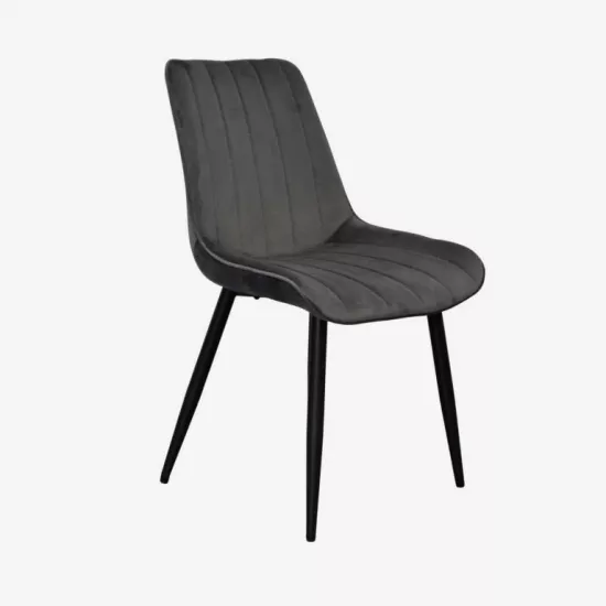 Стул Eva YTC-055B, BLU-14 Dark grey/Black