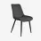 Стул Eva YTC-055B, BLU-14 Dark grey/Black