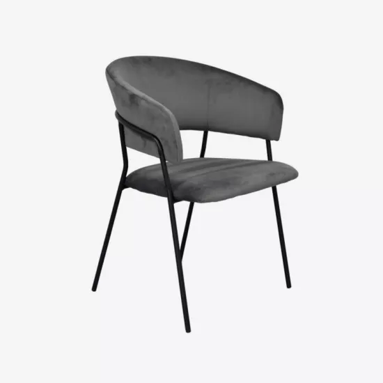 Стул Eva YTC-097B, BLU-14 Dark grey/Black