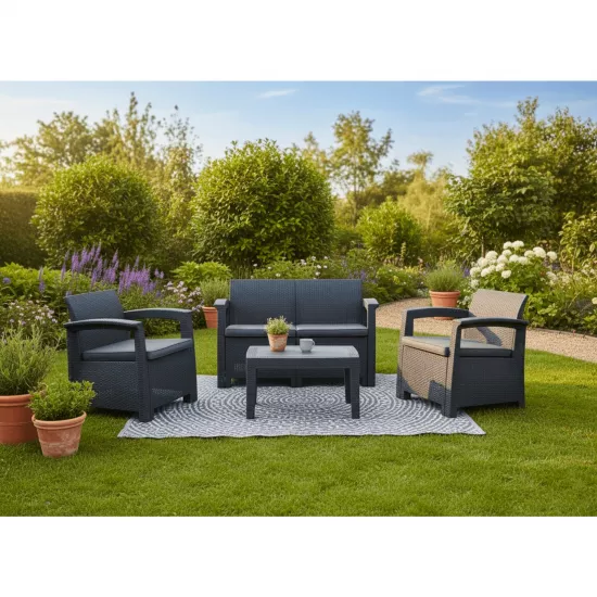 Set mobila de grădină GardenLine ZUM6454, Anthracite