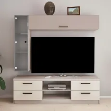 Стенка Bafimob T-3 (ТВ-1,5m) (180 см), Тоффи/Беж