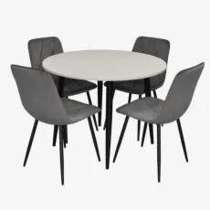 Set de mobilă Eva DT 402-3B + 4 YTC-080B BLU-14 (Dark grey)