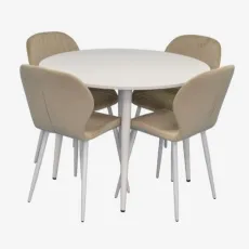 Set de mobilă Eva DT 402-5Wh + 4 YTC-064Wh UF910-01 (Light beige)