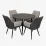 Набор мебели Eva DT 402-6B + 4 QT-227B UF885-13 (Light grey) / UF885-15 (Dark grey)
