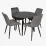 Набор мебели Eva DT 402-6B + 4 YTC-055B BLU-14 (Dark grey)
