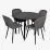 Set de mobilă Eva DT 402-6B + 4 YTC-064B BLU-14 (Dark grey)