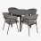 Набор мебели Eva DT 402-6B + 4 YTC-097B UF BLU-14 (Dark grey)