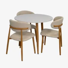 Set de mobilă Eva DT 404-1Wo + 3 QT-284Wo UF885-02 (Light beige)