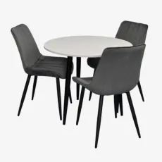 Набор мебели Eva DT 404-3B + 3 YTC-055B BLU-14 (Dark grey)