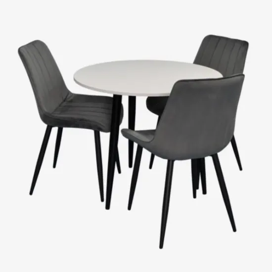 Set de mobilă Eva DT 404-3B + 3 YTC-055B BLU-14 (Dark grey)