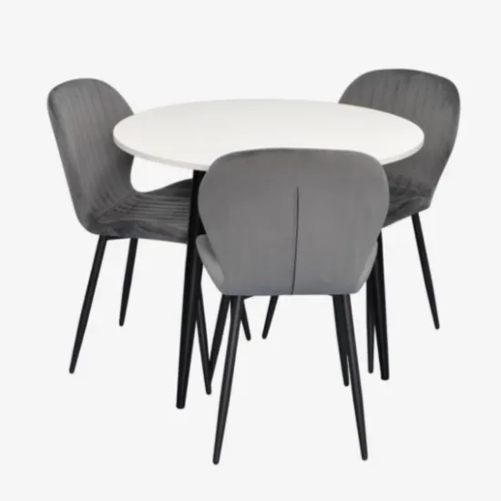 Set de mobilă Eva DT 404-3B + 3 YTC-064B BLU-14 (Dark grey)