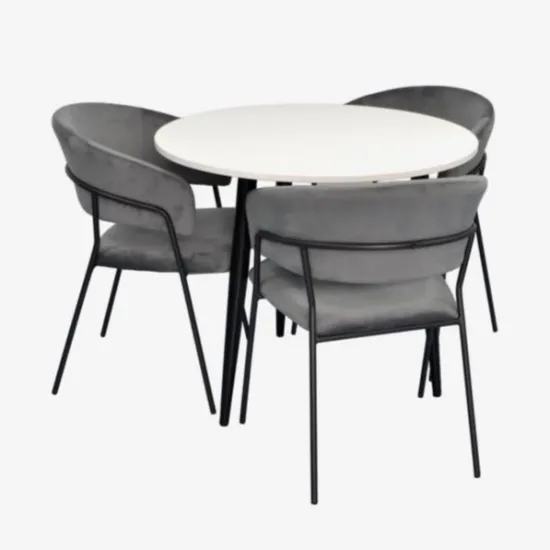 Set de mobilă Eva DT 404-3B + 3 YTC-097B UF BLU-14 (Dark grey)