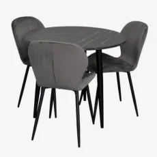 Set de mobilă Eva DT 404-6B + 3 YTC-064B BLU-14 (Dark grey)