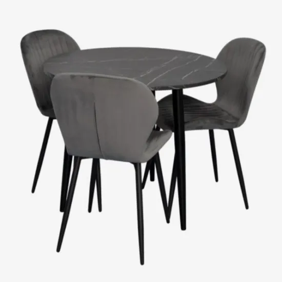 Set de mobilă Eva DT 404-6B + 3 YTC-064B BLU-14 (Dark grey)