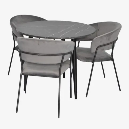 Set de mobilă Eva DT 404-6B + 3 YTC-097B UF BLU-14 (Dark grey)