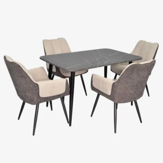 Набор мебели Eva DT 405-6B + 4 QT-227B UF885-13 (Light grey) / UF885-15 (Dark grey)