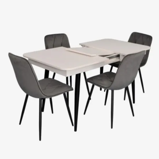 Set de mobilă Eva DT 431-1R B + 4 YTC-080B BLU-14 (Dark grey)