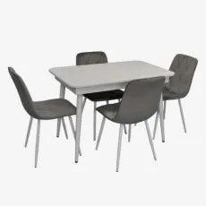 Set de mobilă Eva DT 431-1R Wh + 4 YTC-080Wh BLU-13 (Light grey)