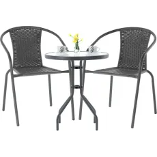 Set mobila de grădină GardenLine Bistro NEO5252/NEO6983, Grey