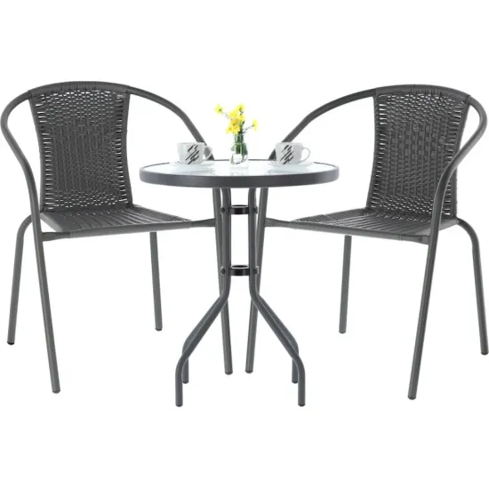 Set mobila de grădină GardenLine Bistro NEO5252/NEO6983, Grey
