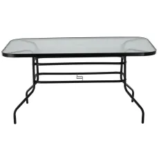 Masă de grădină GardenLine NEO2286, 150x90 cm 150x90x70 cm, Black