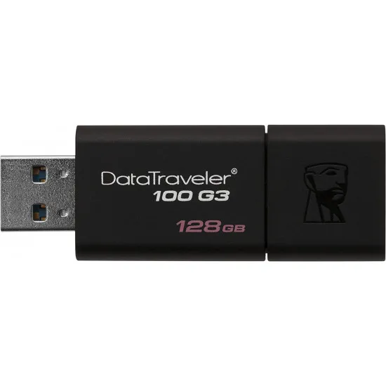 Memorie USB Kingston DataTraveler 100 G3, 128 GB, Black (DT100G3/128GB)