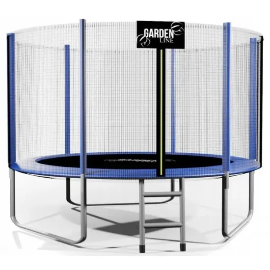Trambulină GardenLine TRA9870, 305 cm, plasă externă, Black/Blue