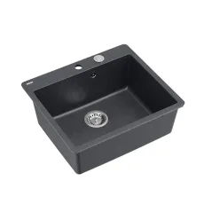 Chiuvetă de bucătărie Quadron MORGAN 110, 510x390 mm, Negru mat