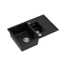Chiuvetă de bucătărie Quadron Morgan 156, 780x500 mm, Negru mat