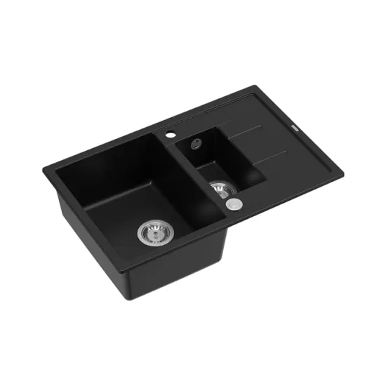 Chiuvetă de bucătărie Quadron Morgan 156, 780x500 mm, Negru mat