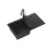 Набор 4в1 мойка кухонная Quadron JOHNNY 111 GraniteQ, 770x440 мм, Черный матовый Kate