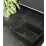 Набор 4в1 мойка кухонная Quadron JOHNNY 111 GraniteQ, 770x440 мм, Черный матовый Kate