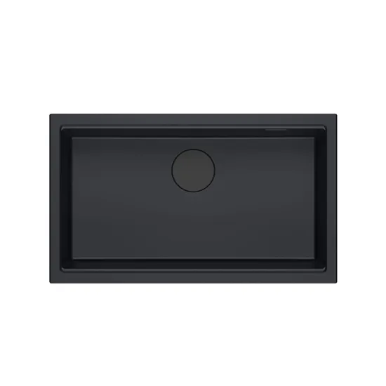 Мойка кухонная Quadron LOGAN 110, 760x450 мм, Черный матовый