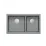 Chiuvetă de bucătărie Quadron LOGAN 120, 760x450 mm, Gri metalizat / scurgere din oțel