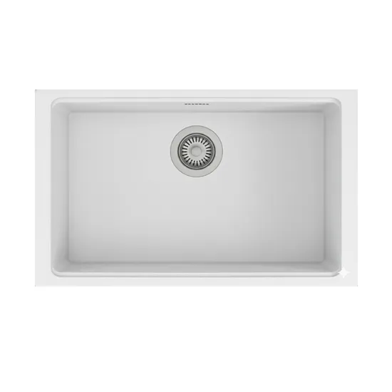Chiuvetă de bucătărie Rodi Ambar 70, 750x452 mm, Alb