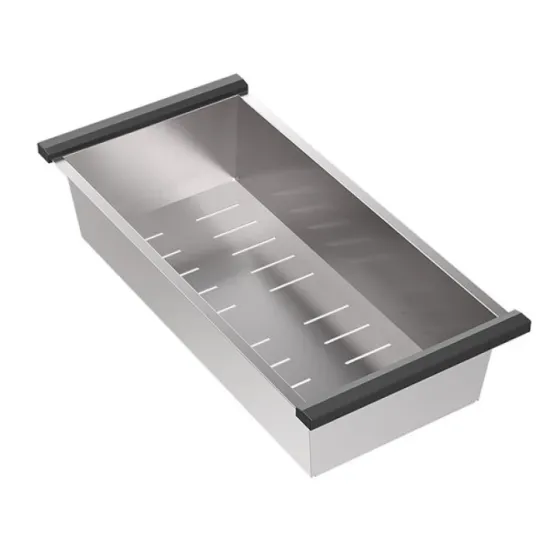 Colander chiuvete de bucatarie Quadron Unique 38x20 cm Chrome