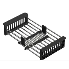 Grilaj de scurgere Quadron Unique 43x22 cm Negru mat
