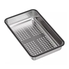 Colander chiuvete de bucatarie Quadron Unique 38x23 cm Chrome