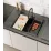 Colander chiuvete de bucatarie Quadron 32-46x18,5 cm Negru