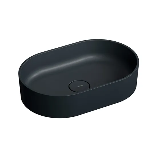Pаковина Omnires Ovo M+, 360x550x147, Чёрный матовый (OVOUNBLV)