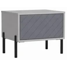 Noptieră MatroLuxe Leada №6, 51.5x35x41 см, Light concrete