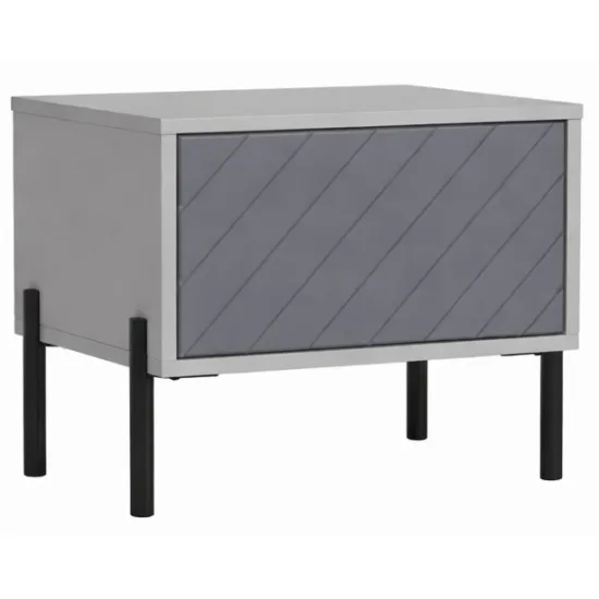 Noptieră MatroLuxe Leada №6, 51.5x35x41 см, Light concrete