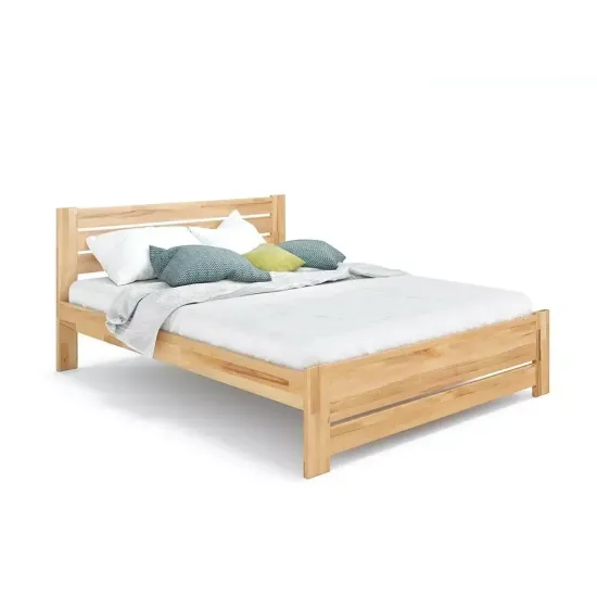 Pat din lemn Klen Karoline, 120 х 200 cm, Natural