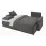 Диван угловой Sofyno Light с универсальным углом, Gemma 93 Dark Grey
