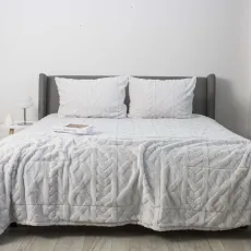 Покрывало Welpy Soft Angora 240x260 см, Light Grey