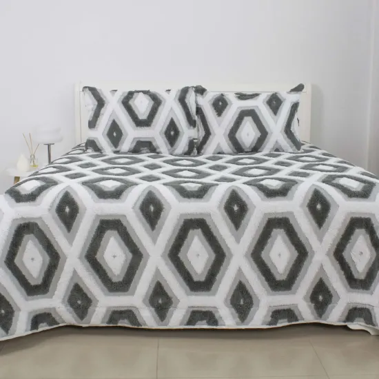 Покрывало TEP BOHO 220x240 см, Light Grey