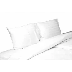 Lenjerie de pat Relaxe Home XXL HoReCa Alb (2 persoane EURO/Damasc)