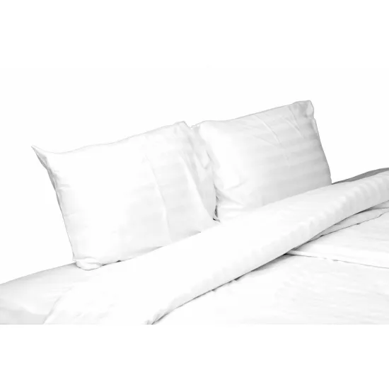 Lenjerie de pat Relaxe Home XXL HoReCa Alb (2 persoane EURO/Damasc)