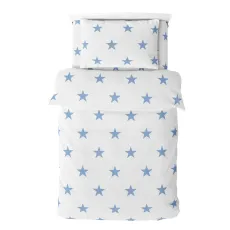 Постельное бельё Relaxe Home Soft Dreams Stars Blue (полуторный/Хлопок)