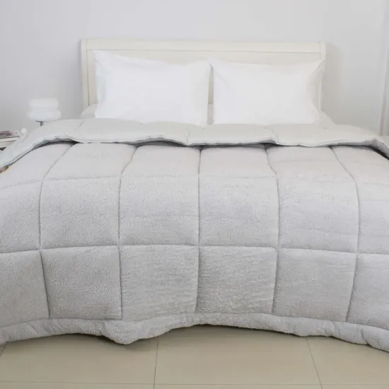 Одеяло TEP Teddy, 200х210 см, Light Grey